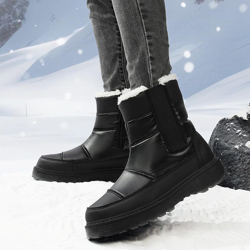 Cheky - Snow Boots Women's Short Warm Velvet Padded Thickened