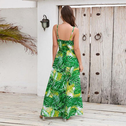 Cheky - Flowers Long Dress Summer Swing Holiday Beach Dress