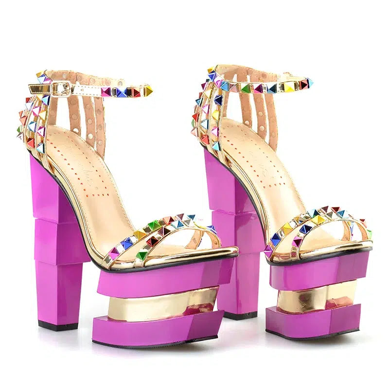 Cheky - Strange Style High Heels Platform Pink