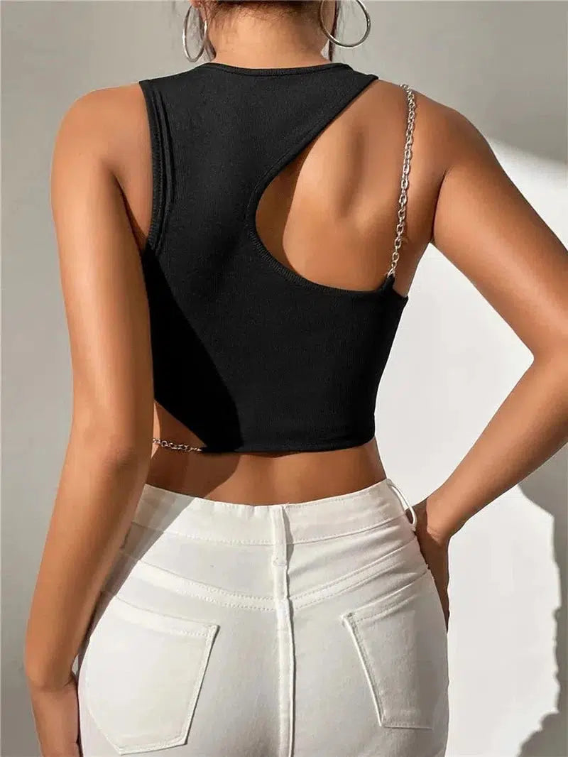 Cheky - Cut Out Crop Top Women Summer