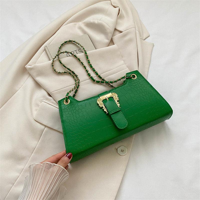 Cheky - Women's Fashion Simple Chain Fashion Bag Shoulder Bag Casual Trend Crossbody Small Square Bag