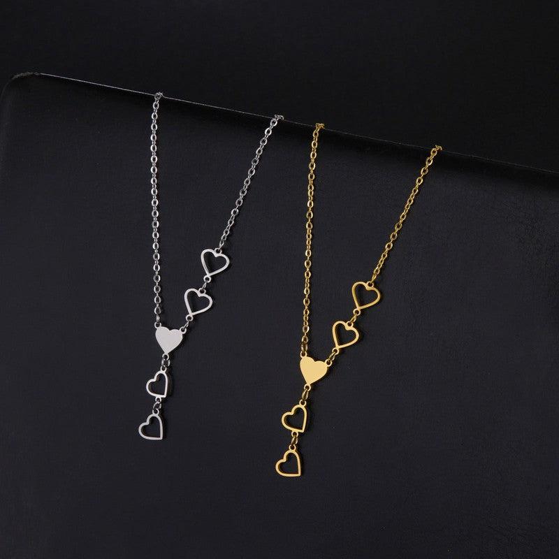 Cheky - Fashion Love Pendant Stainless Steel Necklace