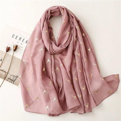 Cheky - Fresh Warm Warm Wind Voile Cotton And Linen Feel Scarf