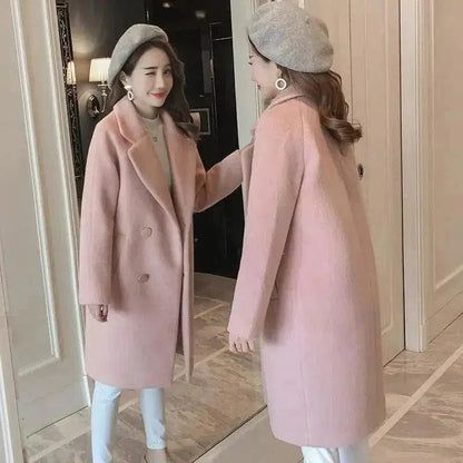 Cheky - Long woolen coat in the woolen coat