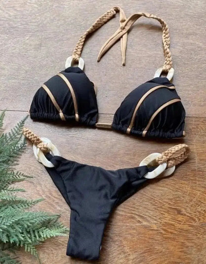 Cheky - Strappy Elegance Bikini Set