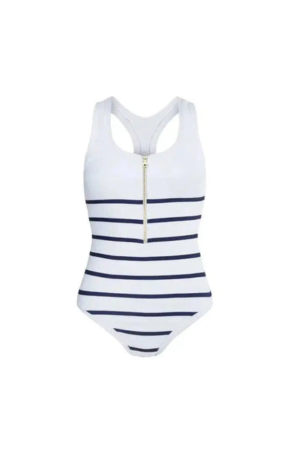 Cheky - Maritime Stripe Elegance One-Piece