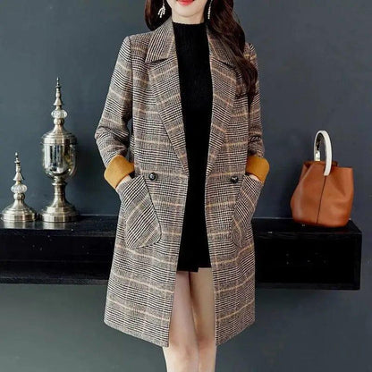 Cheky - Ol long sleeve loose women's woolen coat