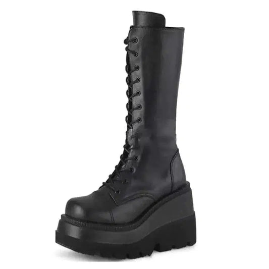 Cheky - Platform wedge heel boots