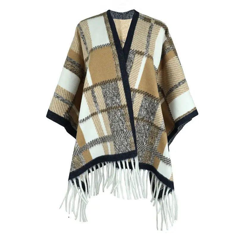 Cheky - Tassel Cape And Shawl Female