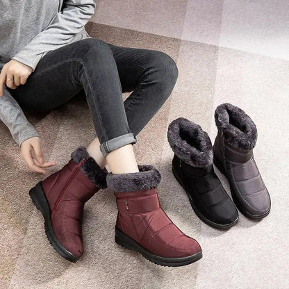 Cheky - Winter Snow Boots Winter Warm Shoes For Women Low Heel Boots