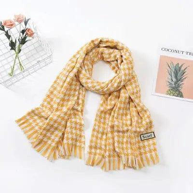 Cheky - Women's Fashion Casual Cashmere Plaid Scarf