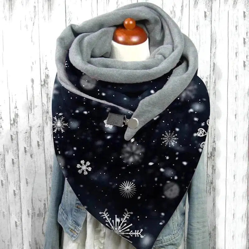 Cheky - Women Scarf Winter Fashion Printing View Art Print Button Sz